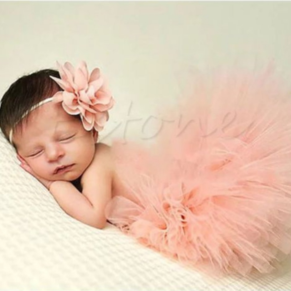 BabyGirl Tutu and Headband Set Photoshoot Outfit🎁